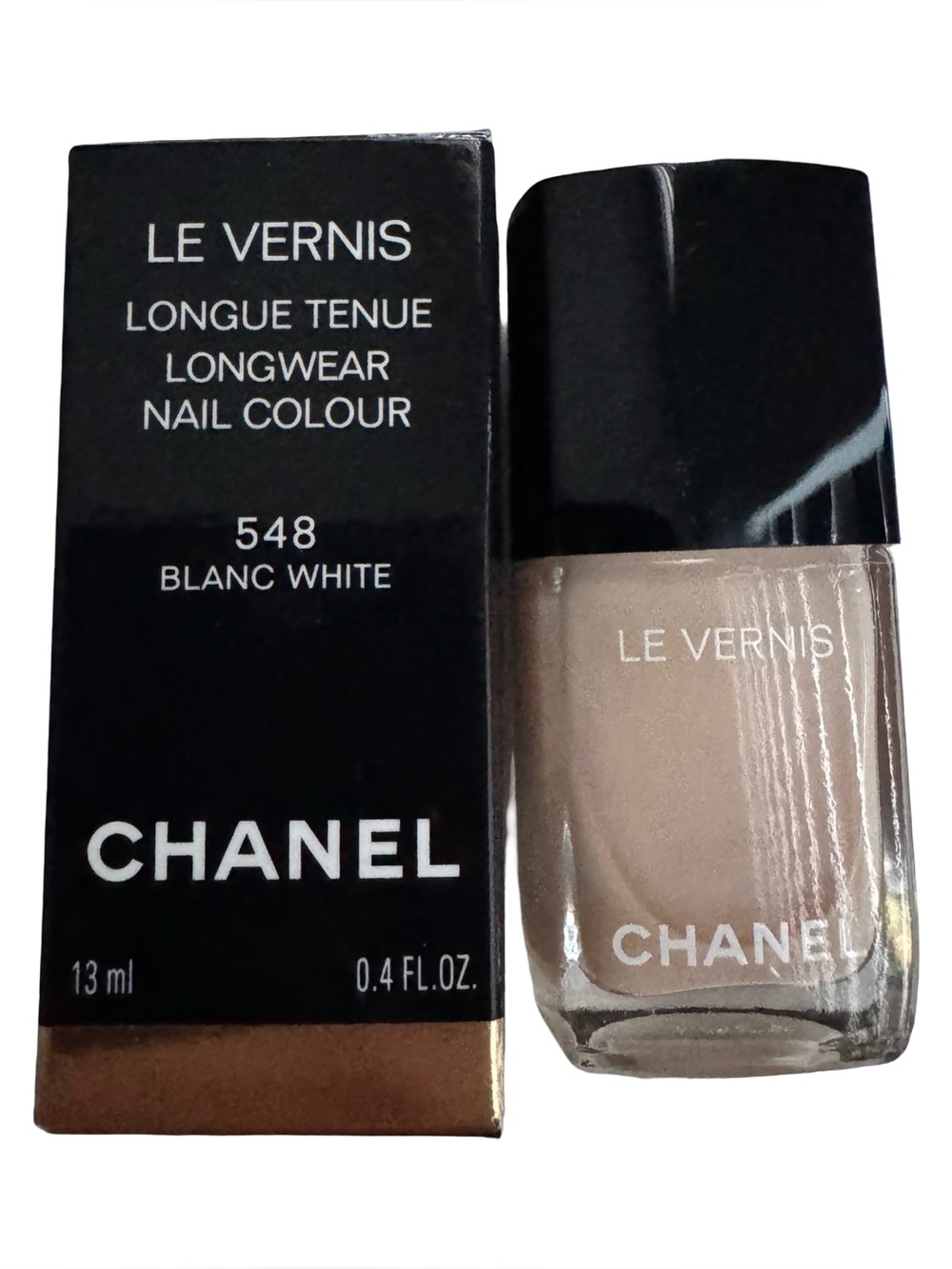 Chanel Le Vernis Longwear Nail Colour #548 Blanc White – 13ml